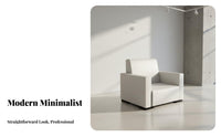 Sectional Combination snow Single-Seat Couch Modern aesthetic Reception Sofa Minimalist Design Commercial Furniture Comfortable Padding for Interior Designers, Event Planners, Office Managers, Conference Room, showcase Hall