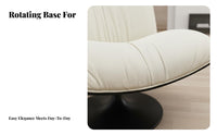 360-Degree Rotation Rotating feature Chair Italian Design Indoor Furniture Comfortable Seating Armchair cushioned Cushioning for residents, Readers, Office Workers, Living Room, Balcony, perusing corner, Small Space