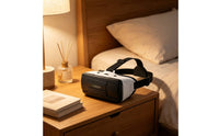 Lens Cloth Included VR Headset with Headphones Lightweight Body 3D Immersive Reality Headset Comfortable Fit Tech Gadget 360-Degree View for Home Entertainment