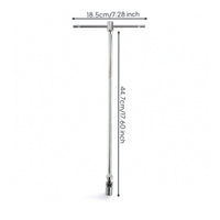 T-Handle Socket Wrench Swivel Head Socket Wrench Tool Long Shaft for Mechanics
