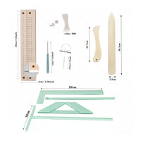 Bookbinding Kit with Waxed Thread Hand-Stitched Bookbinding Tool Kit Notebook Cover Maker Perforated Accurate for Crafters