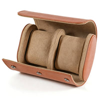 Watch Roll Leather-Like Watch Roll Case Secure for Commuters, Business Trips