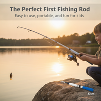 Mini Telescopic Fishing Rod Super Hard Casting Rod for Sea Fishing Lure Fishing