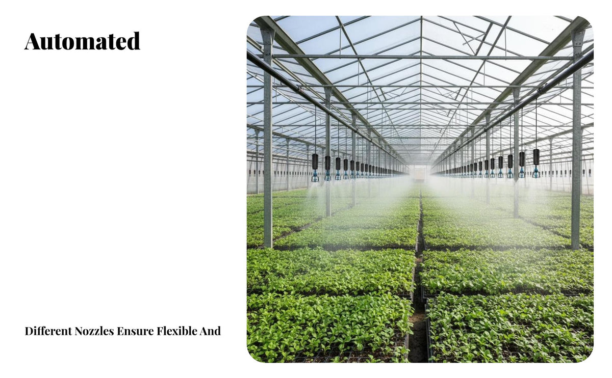 Hanging Micro Sprinkler Set Water Saving Greenhouse Overhead Irrigation System Easy Installation Micro Sprayer System for Farmers, Farm, Nursery, Lawn