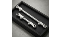 2 Pieces Adjustable Tie Rod   RC Steering Link Rod Eyelet Mount