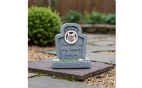 Resin Pet Tombstone Photo Frame Design Pet Remembrance Marker Outdoor Display Resin Headstone for Funeral