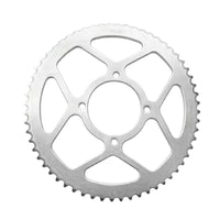 Metal 420-60T Sprocket Silver Sprocket with Cutout Spokes Toothed Drive Chain Precision-Cut for off-Road Motorcycles
