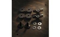12 Pieces Drum Wing Nuts and Cushioning Washers Secure Wing Nuts Washers for Drummers, Percussionists