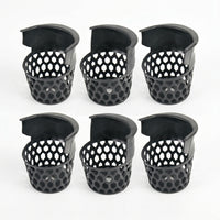 6 Pieces Easy to Install Pool Table Pocket with Screws Screw-on Billiard Ball Pockets Replacement Drop Net Bag Heavy-Duty for Game Room