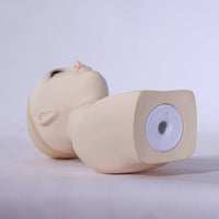 Hairpiece Store Model Head Pin-Stitch Surface PVC Mannequin Head Makeup Face for Hair Stylists, Salon