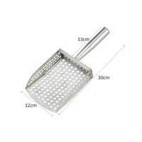 Metal Sand Sifter with Handle Perforated Beach Sand Sifter Fast for