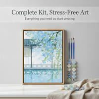 DIY Digital Oil Painting Kit Cartoon Anime Landscape Decor 40x50cm