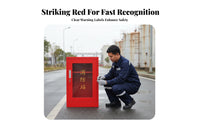 Weather Resistant Fire Equipment Storage Station Sturdy and Long-Lasting Construction Site Fire Station Large Capacity Outdoor Emergency Action Cabinet Stable Base for Safety Managers, Warehouse Personnel, Factories, Warehouses, Parking Garages