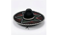 Sombrero with Chin Cord Embroidered Sombrero Costume Hat Theatrical Headwear for Partygoers
