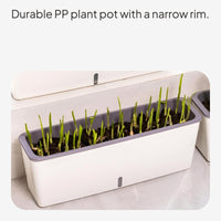 Rectangular Self-Watering Planter for Narrow Balconies