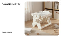 Rounded Corner Design Multifunctional Child S Activity Table Double-Sided Tabletop Building Block Activity Table Easy to Assemble