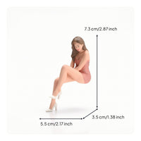 1/18 Miniature Female statue Detailed Seated Lady Figurine Authentic Female Miniature Figure for Collectors, Hobbyists