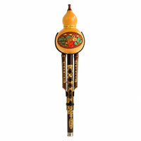 Hulusi Bamboo Gourd Flute Traditional for Home Practice, Music Class, Beginners