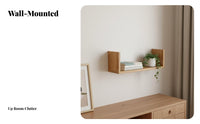 levitating Shelf Nordic Design on partition Decoration adaptable Use for Bedroom, Bathroom