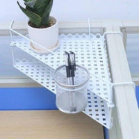Space-Saving 2-Tier Triangular Shelf adaptable 2-Tier desktop Stand Stable Frame Desk Organizer Decorative for Office Workers, Home Organizers, Desktop, Study Room, Countertop, sill ledge