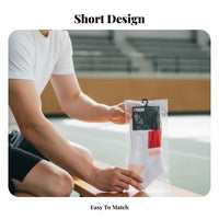 Low Cut Sports Socks Sweat-Absorbent Sport Socks Breathable Footwear Accessory for Athletes, Runners, Badminton, Workout, Outdoor Activities