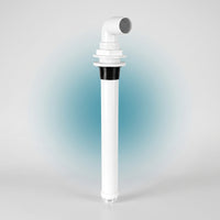 Baitwell Drain Pipe Kit Long-Lasting Boat Drain Tube with Elbow Hardware Sturdy Straight for Anglers, Fishing Boats Tanks