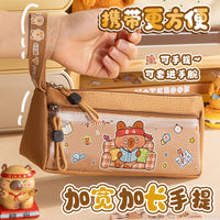 Double-layer Capi Pencil Case, New 2026 Large Capacity Student Pencil Bag