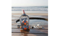 Anti Fog Dry Top Snorkel Mask Separate Ventilation System Water Sports Gear for Adults