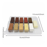 11 Pieces Wood Floor Repair Sealant Set Letter Marked Floor Repair Sealant