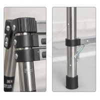 Stainless Steel Telescopic Straight Ladder Portable Telescopic Ladder Lightweight Anti-Slip for Homeowners, Diyers, Home Maintenance, Closet Storage