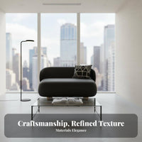 Narrow silhouette space-efficient Two-Seater Sofa Space-Saving Upholstered 2-Seater Sofa Cream aesthetic Loveseat Sturdy Construction for Bedroom
