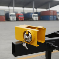 Trailer Hitch Coupler Lock Anti-Unauthorized Removal Trailer Hitch Lock Heavy-Duty for Truck Drivers, Parking, Transport