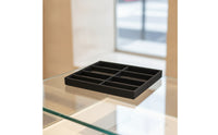 8-Compartment Jewelry Organizer Tray with Dividers Open-Top Jewelry Tray with Dividers Shallow Scratch-Resistant for Vanity