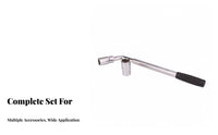 Labor-Saving Telescopic Lug Wrench Portable Telescoping Lug Wrench Easy Storage for Mechanics, DIYers, Roadside Emergency, Auto Shop, Garage