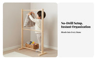 youngsters' Clothes Tree Floor-Standing complimentarystanding Multipeg Rack Stable Base