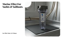 5 & 20 Micron Filtration Yacht Water Producer Filter 316L Stainless Steel Option Seawater Pre-Filter Module for Boat Owners, Sailors, Yachts, Sailboats