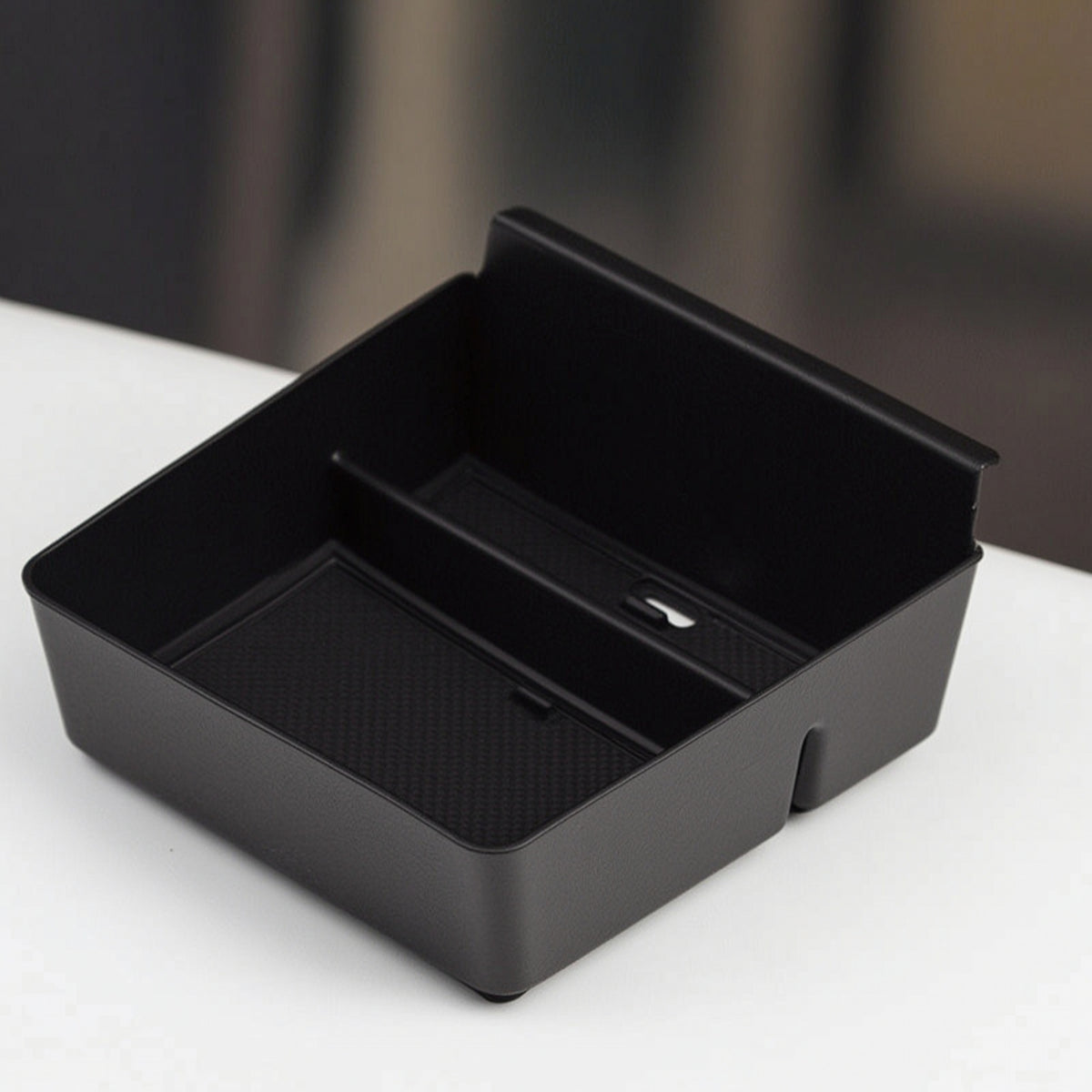 Tailored Console Organizer with Divider Molded Center Console Tray Textured Organizer with Divider Non-Slip for Commuters