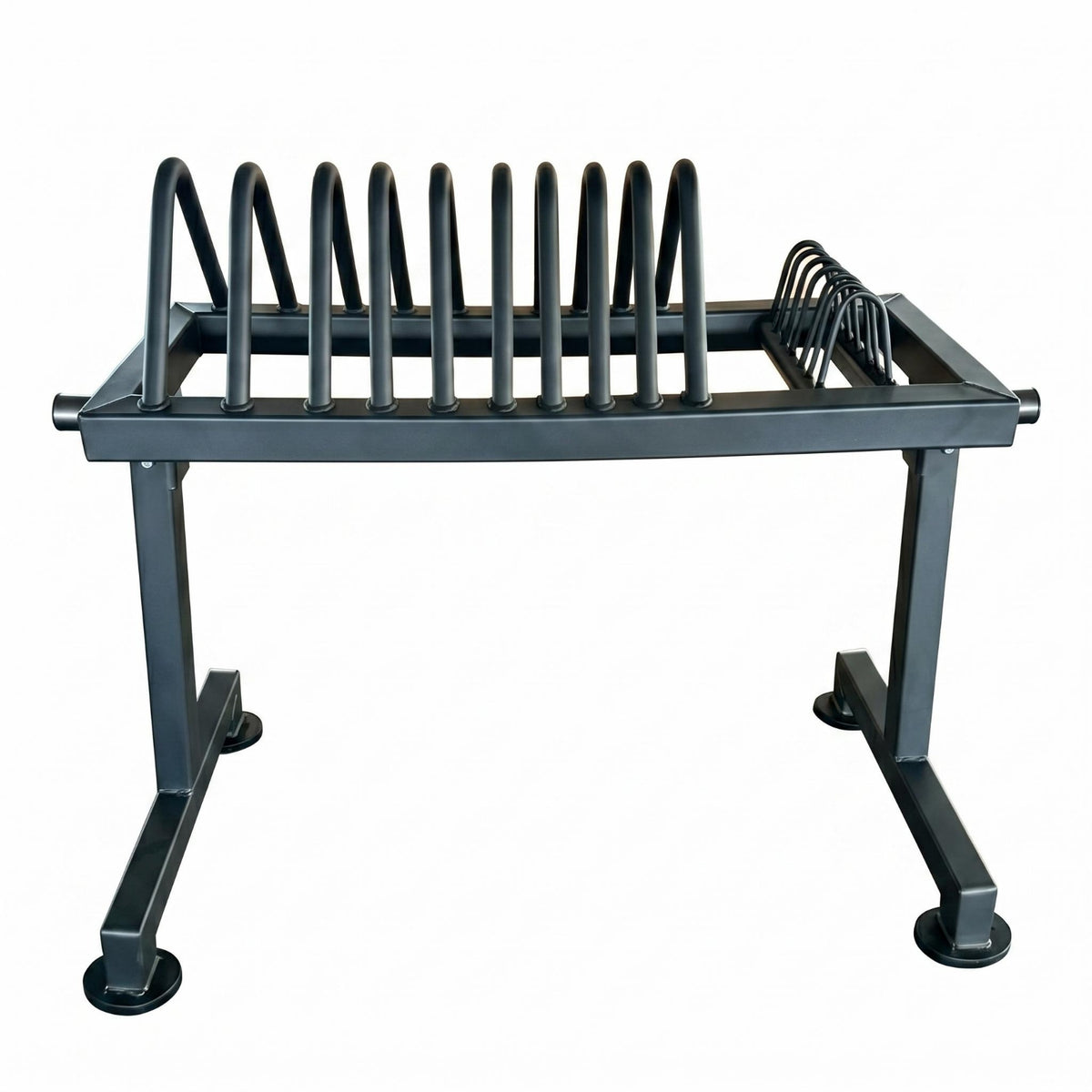 Weight Plate Storage Rack Curved Dividers Weight Plate Rack Floor Mounted