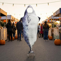 Sleeveless Shark Costume Pointed Tail Dressing up Outfit Lightweight