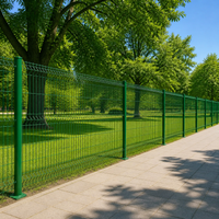 Outdoor Fence, Outdoor Barrier, Animal-Proof Net, Low Carbon Steel, Green, 60x60mm Mesh, 3D Bending Process