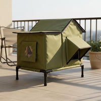 All-Season Foldable Pet House Detachable Waterproof Feline Shelter Collapsible Outdoor Feline House Weatherproof for Backyard, Garden, Patio