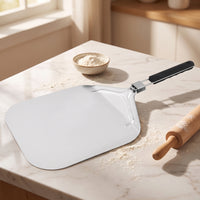 Folding Pizza Peel Space-Saving Pizza Peel with Folding Handle Lightweight Cooking Tool for Home Cooks