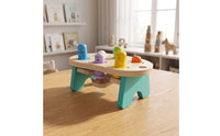 Interactive Wooden Pounding Toy Educational Wooden Toy with Mallet Hands-on Whack-Apeg Game Sturdy for Classroom