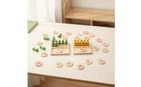 Child-Centered Counting Board with Pegs Smooth Arithmetic Board Numbers Math Toy Preschool for Preschoolers, Toddlers
