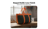 Long-Lasting Canvas Tool Carrier Wear-Resistant Heavy Duty Tool Tote Multi-Purpose for Shoppers, DIY Enthusiasts, Shopping, Home Repair