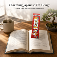 Cute Cartoon Cat Shaped Paper Bookmark for Books