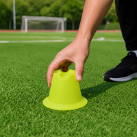 Color Cone Training Cone Triangular Marker PE 10cm For Soccer Practice