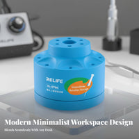 Built-in Magnetizer Rotating Screwdriver Holder Large Capacity Screwdriver Holder Compact Design Repair Tool Storage Rack Space Saving for Phone Repairers, DIY Enthusiasts, Hobbyists, Workshop, Desktop, Electronics Workspace, Garage