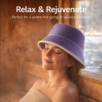 Steam Bath Hat Room Accessories, 80g Absorbent Steam Room Cap, Heat Resistant Sauna Hat, Universal Steam Room Cap, Sauna Hat for Steam Room