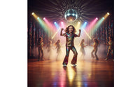 Disco Costume Set Lightweight 70s Pants Set Flexible Children's Clothing for Children and Girls